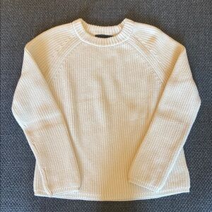 Jenni Kayne Cream Crewneck Sweater